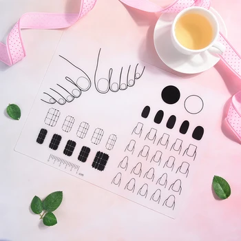 

Foldable Nail Polish Silicone Hand Cushion Holder Pad Sticker Nail Art Manicure Practice Tools Nail Mat