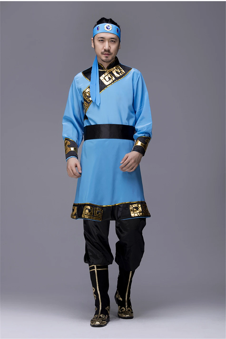 2021 Ethnic Clothing Traditional Mongolian Costumes For Men Grassland