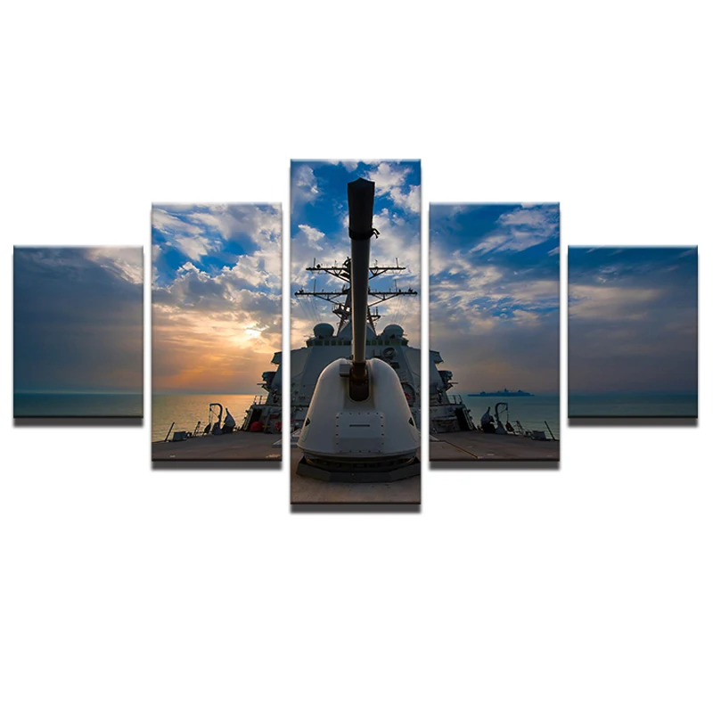 HD-Printed-Canvas-Art-Abstract-Painting-Living-Room-Wall-Decor-5-Panel-Boat-Sailing-Ship-Seascape (3)