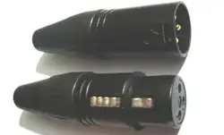 Новинка! 10 компл. 3-контактный XLR кабель аудио разъем MIC позолоченный штекер + Женский Джек