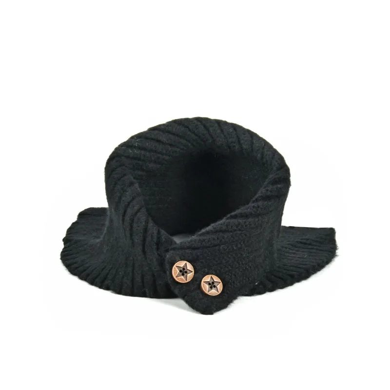 

YILIAN Brand Baby Children Scarf Winter For Girls&Boy Cotton Thick Warm Knitted Ring Lovely Warm Soft Scarf with Buttons TX003