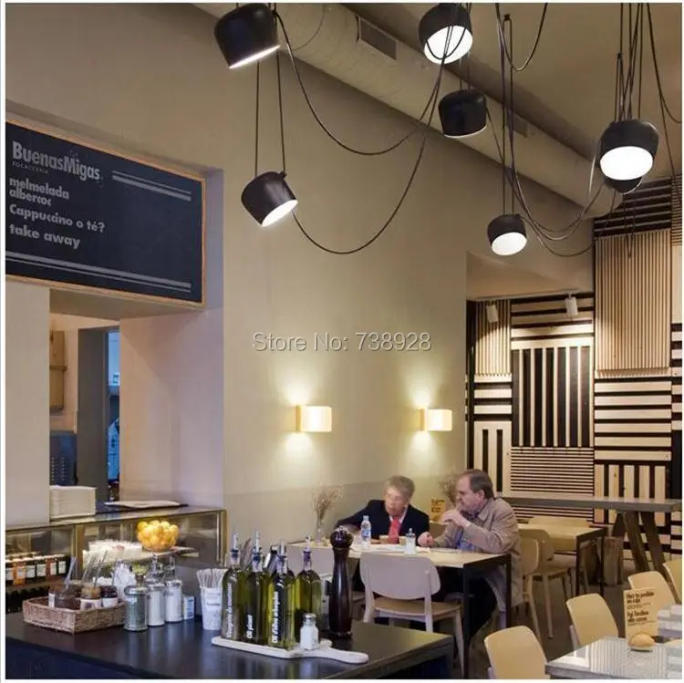 Pingente de Aranha Lamparas de Techo Luzes Moderna Tambor Colgante Jantar Restaurante Café Industrial Suspensão Lâmpadas Penduradas Personalizado 26 de techo colgante jantar restaurante café industrial