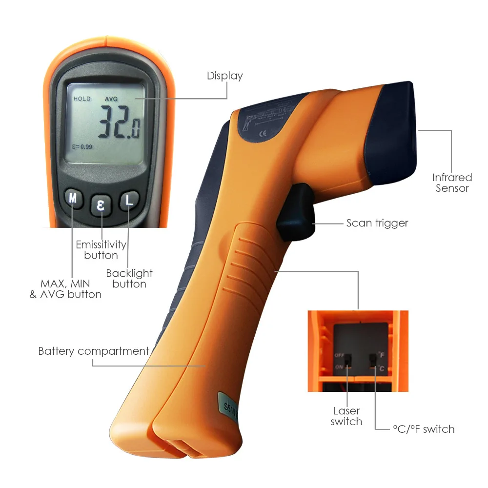 gain-express-gainexpress-thermometer-IR-8560-parts