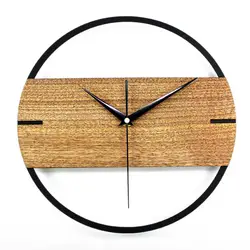 12 дюймов 3D бесшумные винтажные настенные часы простой современный дизайн деревянные часы для спальни наклейки деревянные настенные часы
