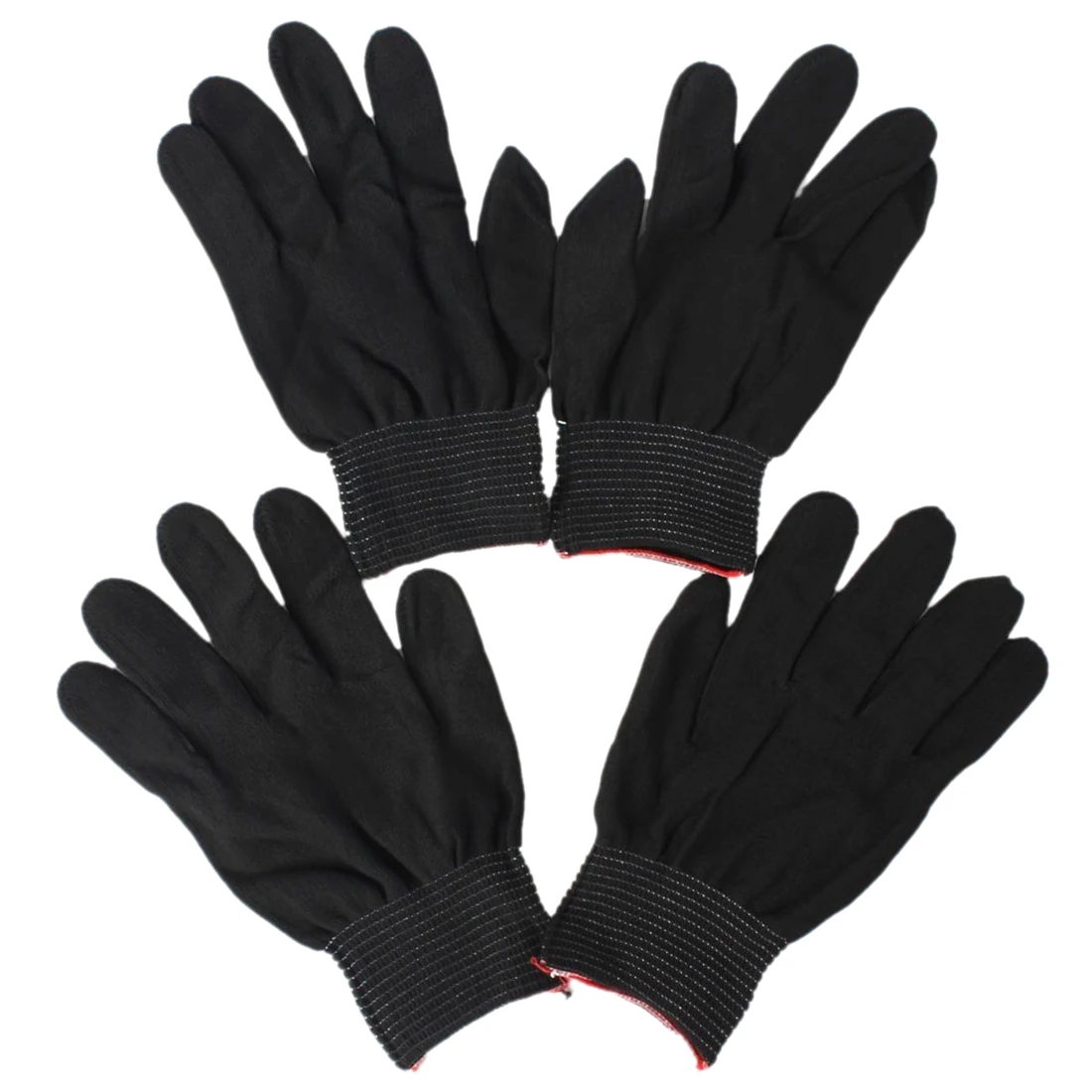 

MOOL 2 pair of antistatic nylon work gloves nylon gloves, black