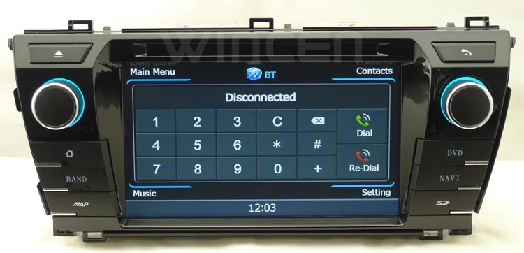 Perfect S100 A8 Dual Core 1080P Car DVD GPS Player for Toyota Corolla  2013 on with canbus Support Steering Wheel Control TMC TPMS(opt) 3