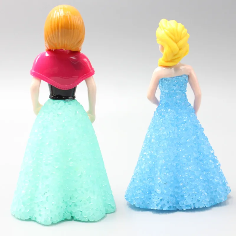 Fashion Baby Dolls Frozen Princess Anna Elsa Dolls With Light Mini Elsa Doll Kids Toys Carttoon Dolls Children Gift