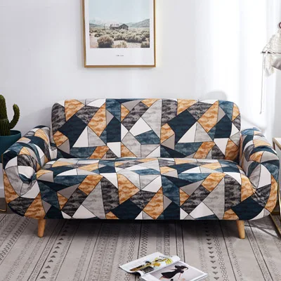 Geometric patterns Sofa Cover Slipcover Sofa for sofa towel Living Room Furniture Protective Armchair couches sofa 1/2/3/4 /1pcs - Color: 3