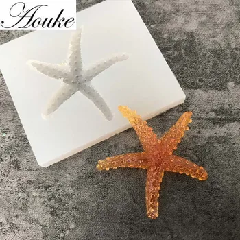 

1PCS Starfish Shape Handmade Epoxy Silicone Molds, DIY Decorative Tools DQ153