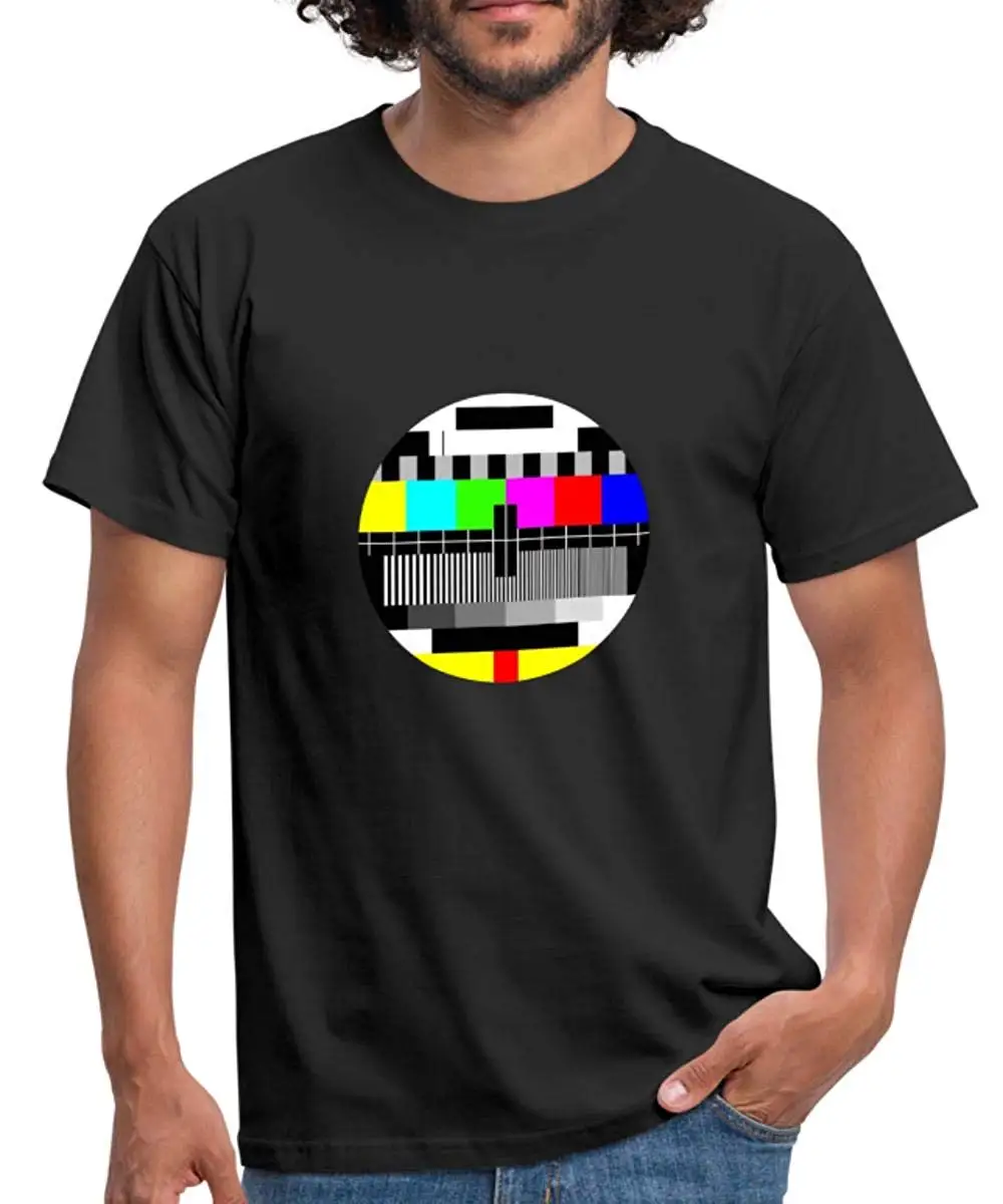 Новый 2019 Spreadshirt грязи Tele'evision Reeetro футболка Homme веселое Harajuku футболки уличная Для мужчин футболка в стиле «хип-хоп» из хлопка