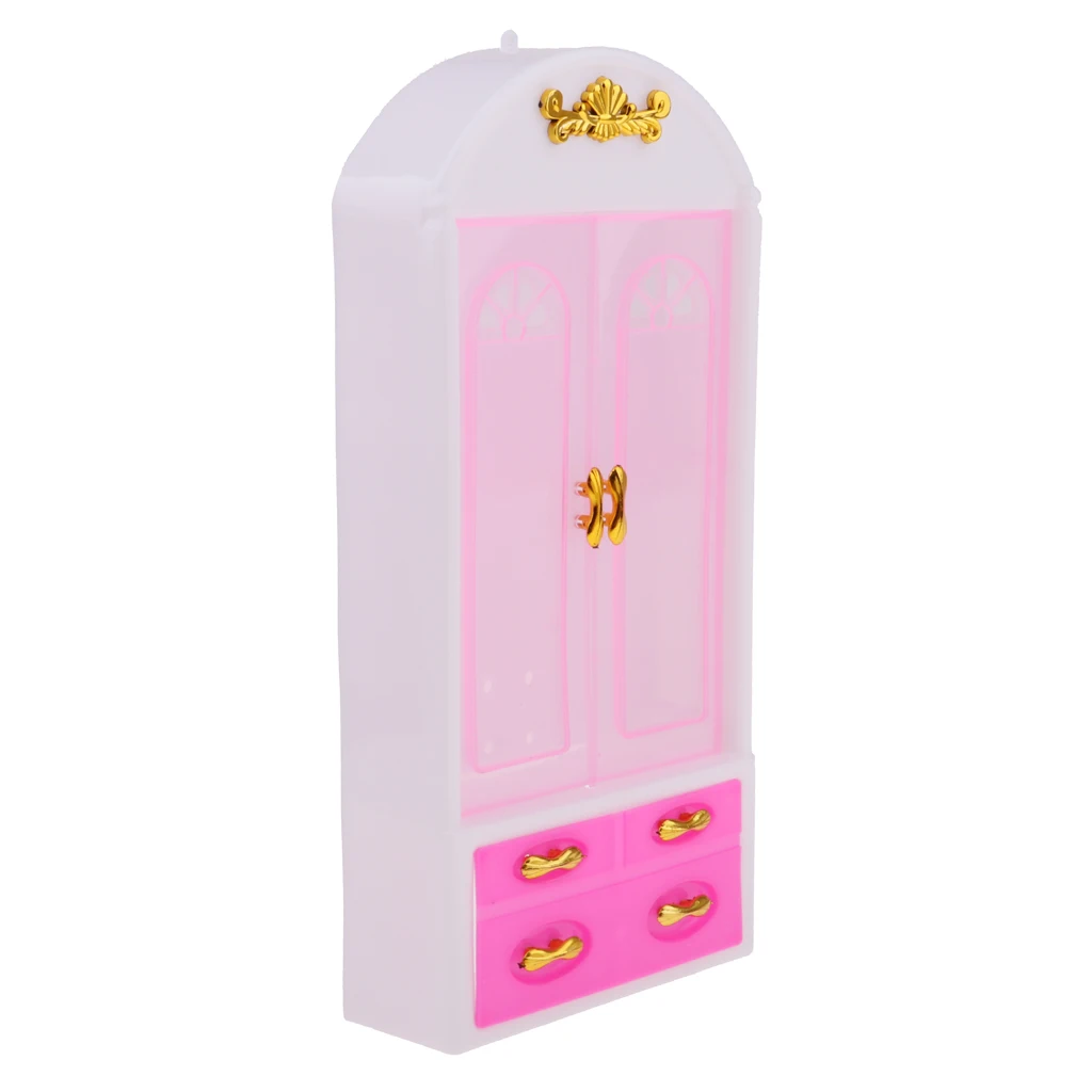 Closet Wardrobe For   Doll House Girls Toy Princess Bedroom Furniture Decoration