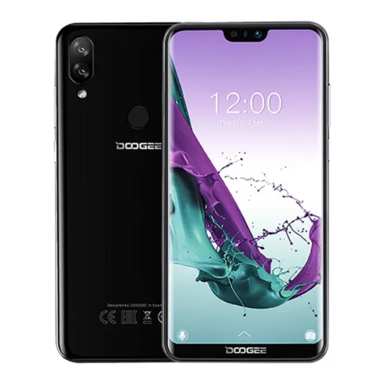 DOOGEE N10 Смартфон Android 8,1 Восьмиядерный 3 ГБ ОЗУ 32 Гб ПЗУ 4G LTE мобильный телефон 5,8" FHD 19:9 дисплей 16 МП 3360 мАч мобильный телефон - Цвет: black