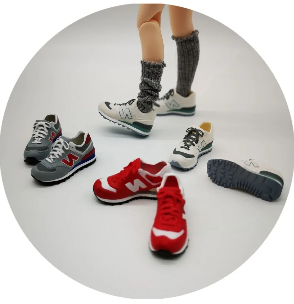 

Amazing 4.5cm 1/6Doll Plastic Sport shoes Azone Sneakers Shoes Blyth Canvas Shoes S-033