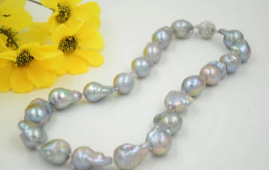 

ddh001482 GRAY BAROQUE KESHI REBORN FRESHWATER PEARL NECKLACE 28% Discount