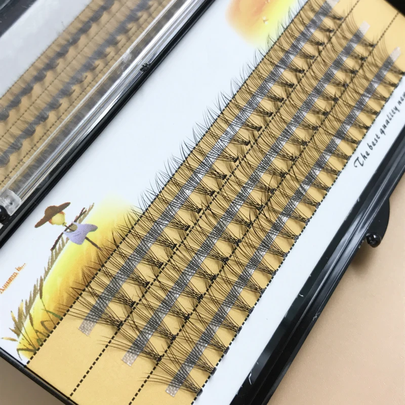 YOKPN 60pcs Professional Makeup Individual Cluster Eye Lashes Natural Long Soft 3D Eyelashes Grafting Fake False | Красота и здоровье