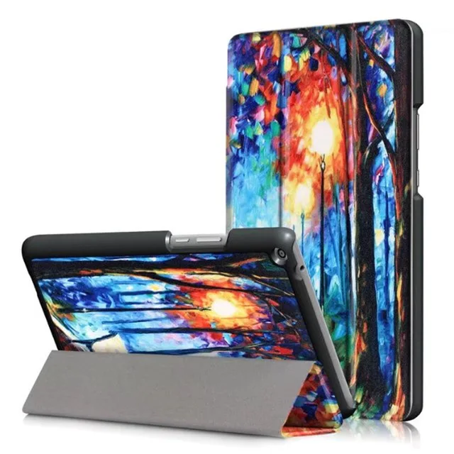 07 Чехол для планшета huawei Media Pad T3 8,0(KOB-L09/KOB-W09), тонкий жесткий чехол с принтом, защитный чехол для huawei t3 8 дюймов - Цвет: 07