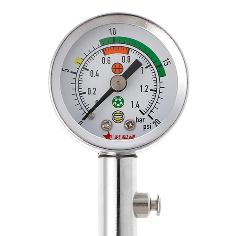 Soccer Ball Pressure Gauge Air Watch Football Volleyball Basketball Barometers