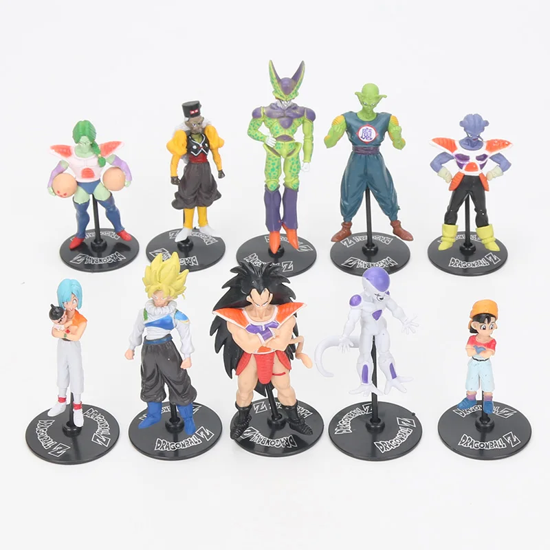20 шт./компл. аниме Dragon Ball Z toys GT экшн фигурки сумасшедшие вечерние 10 см клетка Freza son