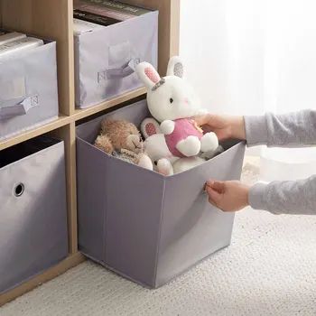 

Oxford Cloth No Cover Storage Box Cloth Drawer Type Storage Box Creative Underwear Pants Sock Sweater Finishing Box