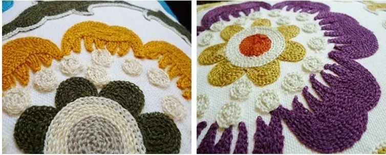 Hot new national style sofa /carcushions Flowers and Fashion Pillows decorate Hand-embroidered almofadas