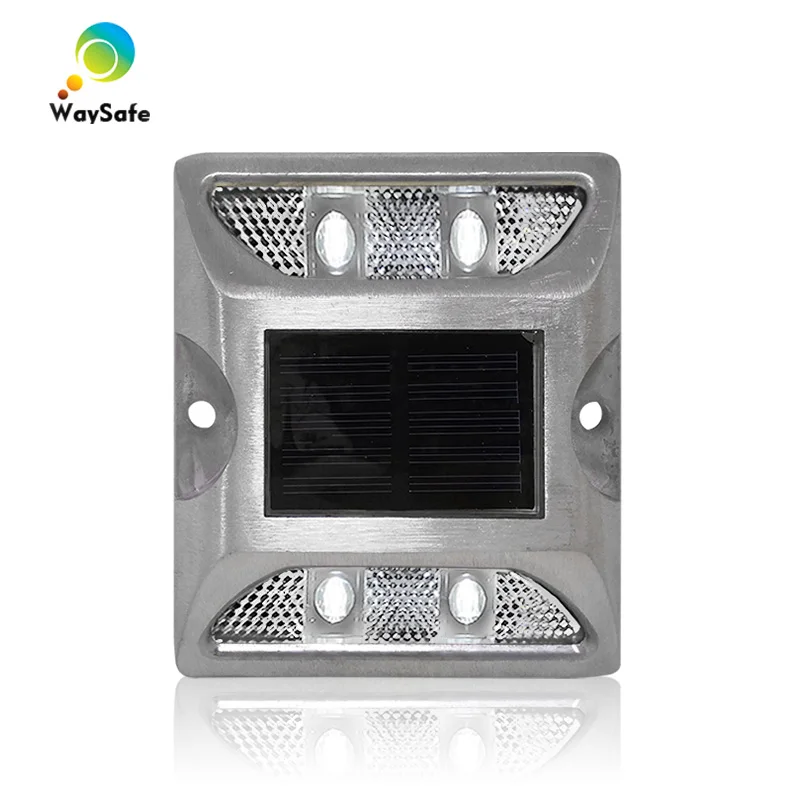 LED Road Stud Light, guscio in alluminio, indicatori di corsia riflettenti, modalità fissa, verde