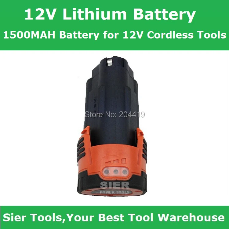 

Free Shipping!/ST-1300 12V Lithium Battery/2000MAH li-on battery pack/Accessory for 12V power tools