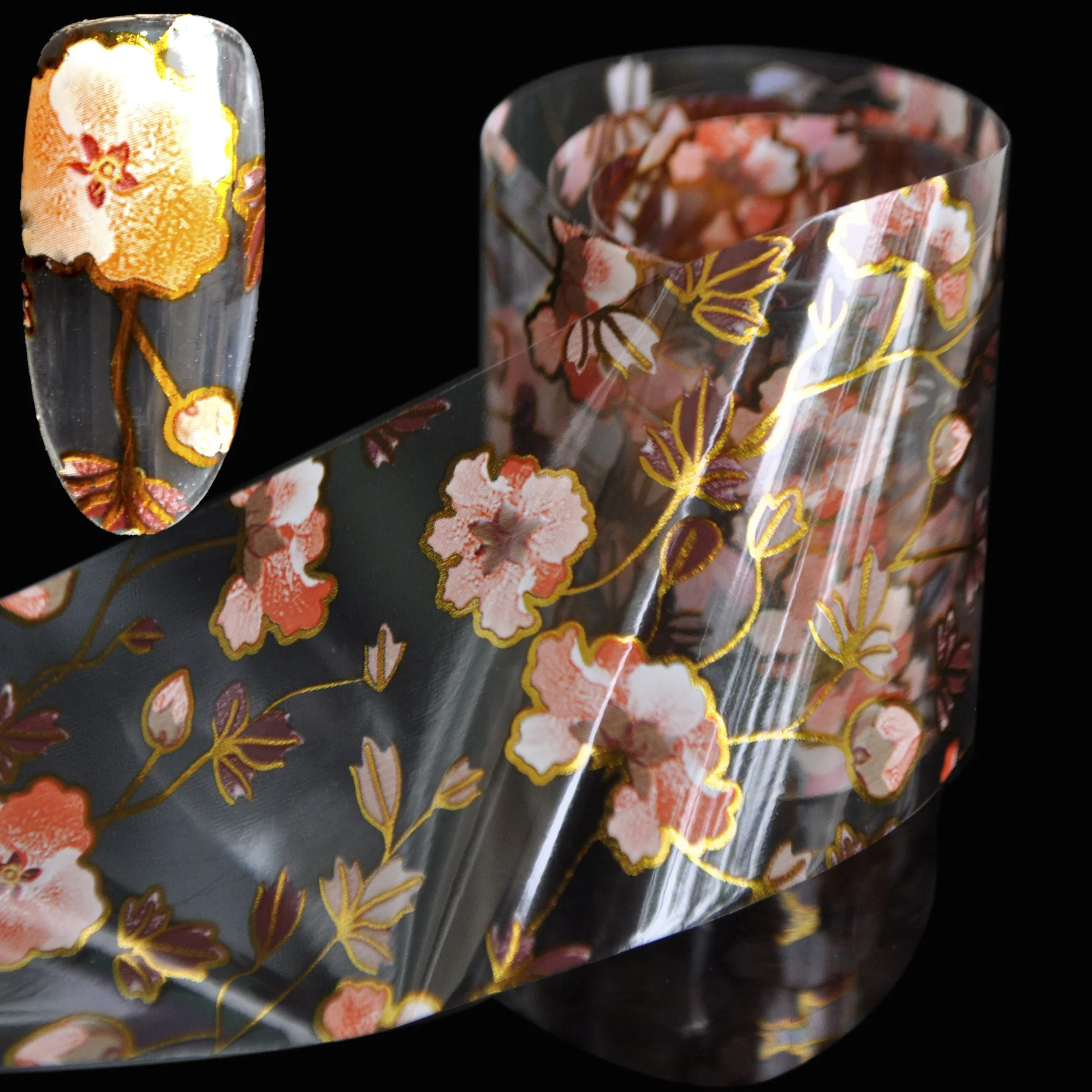 

Flower Nail Art Sticker Water Transfer Acrylic UV Gel Polish Tips Watermark Nail Decal DIY Manicure Decoration