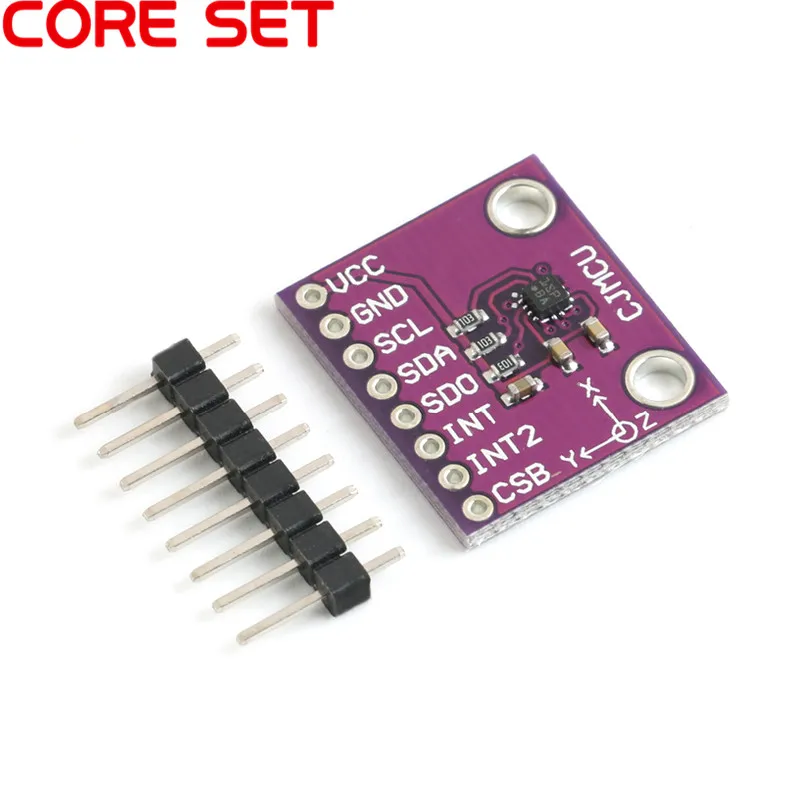 

250E BMA250E Three-Axis Accelerometer Sensor Module 3axis Low G Triaxial MEMS Board SPI IIC Interface 3.3v