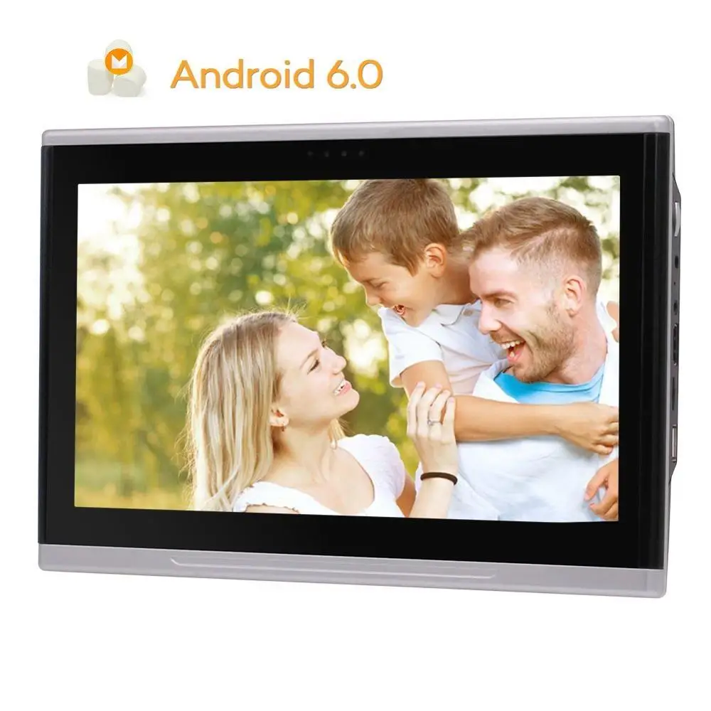 10.1 ''Android 6.0 1080 P емкостный широкий 1366*768 Сенсорный экран подголовник видео плеер Мультимедиа подголовник Мониторы Android стерео
