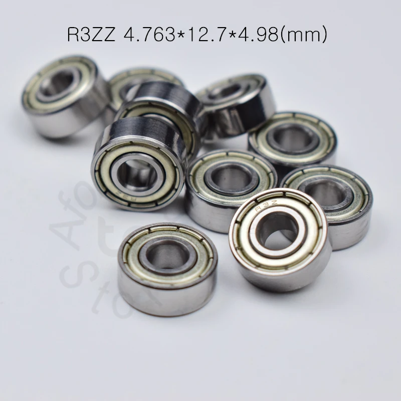 R3ZZ 4,763*12,7*4,98(мм) 10 шт. подшипников ABEC-5 подшипники металлические герметичные миниатюрные подшипники 3/16x1/2x0,196 дюймов