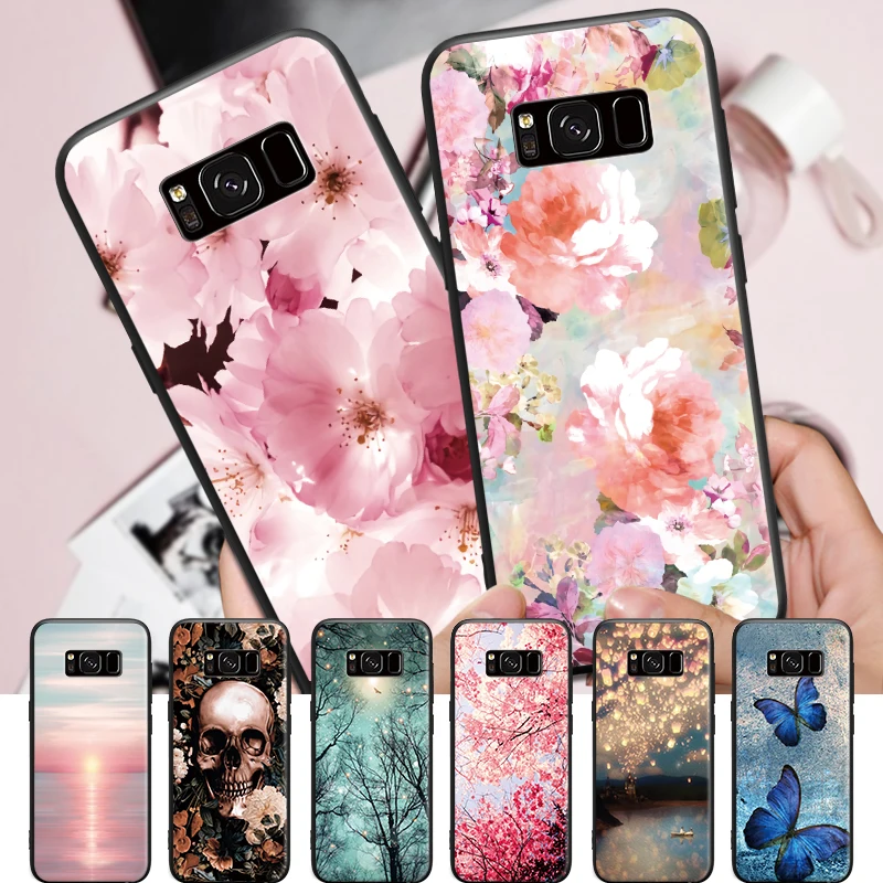 

Nature Lanscape Butterfly Flowers Pattern For Samsung Galaxy A3 A5 A8 J3 J5 J7 2015 2016 2017 2018 Hard Phone Case