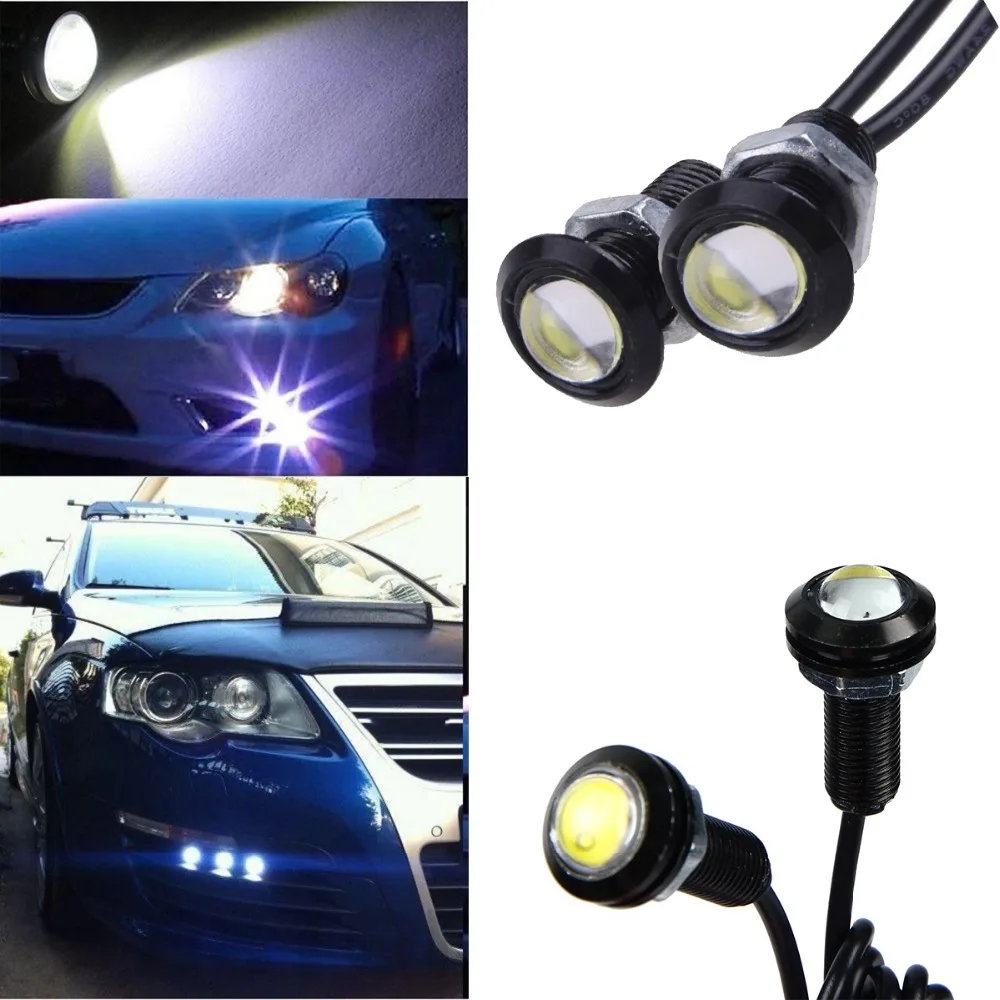 

10 X 9W 18mm 12V White LED Eagle Eye Light Car Fog DRL Daytime Reverse Backup Parking Signal