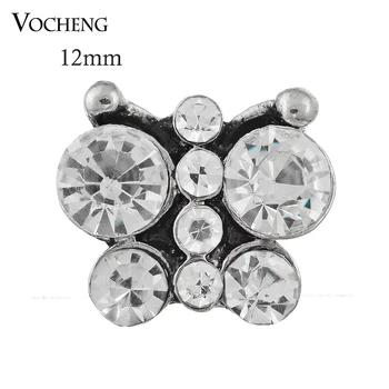 

10PCS/Lot Vocheng Snap Charms Interchangeable Jewelry Accessory Small 12mm Crystal Vn-432*10