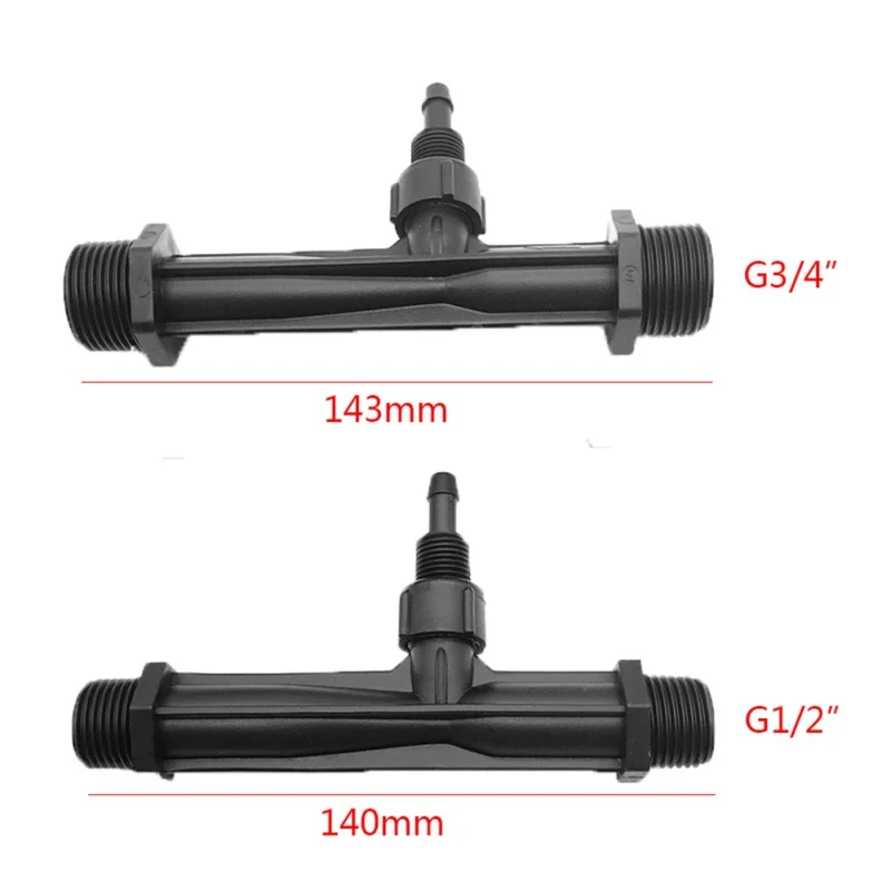 1/2, 3/4 дюймов резьба капельный полив устройство цветы инжектор Вентури для жидких удобрений набор игл для маринования сельского хозяйства шланг садовый для полива дома