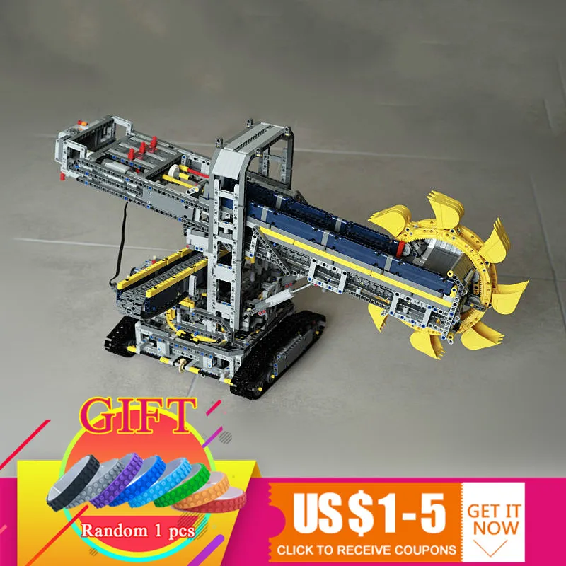 

20015 3929pcs Bucket wheel excavator set Technical series Compatible with 42055 Model Building blocks children DIY Toys gift