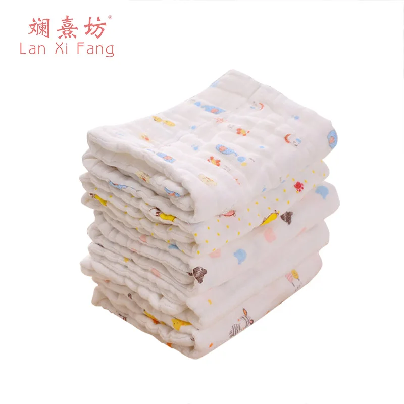 Infant Diapers Reusable Baby Diapers Cloth Diaper Inserts 1 Piece 12 Layer Insert 100 Cotton