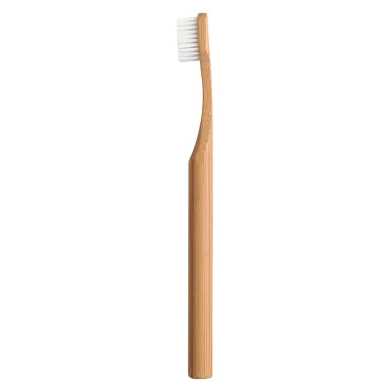 Шт. 1 шт. бамбуковая зубная щетка с древесной щетиной натуральный уход за зубами для взрослых