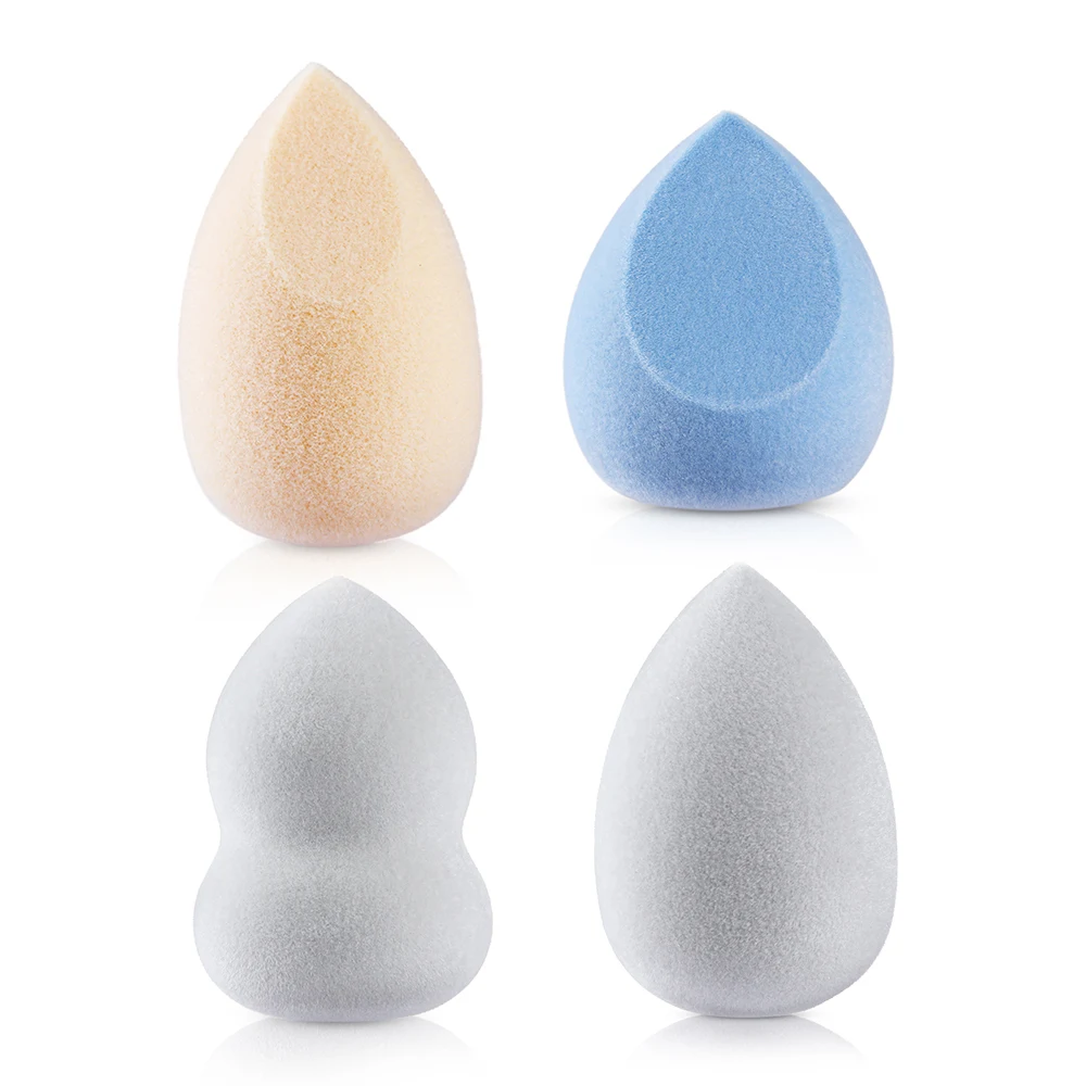 

1PC Velvet Sponge Microfiber Fluff Surface Waterdrop/Gourd Cosmetic Powder Puff Makeup Sponge Foundation Face Care Cleaning Tool