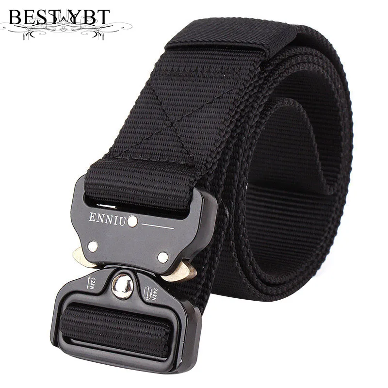 Best YBT Unisex Nylon belt Metal insert buckle military nylon Training