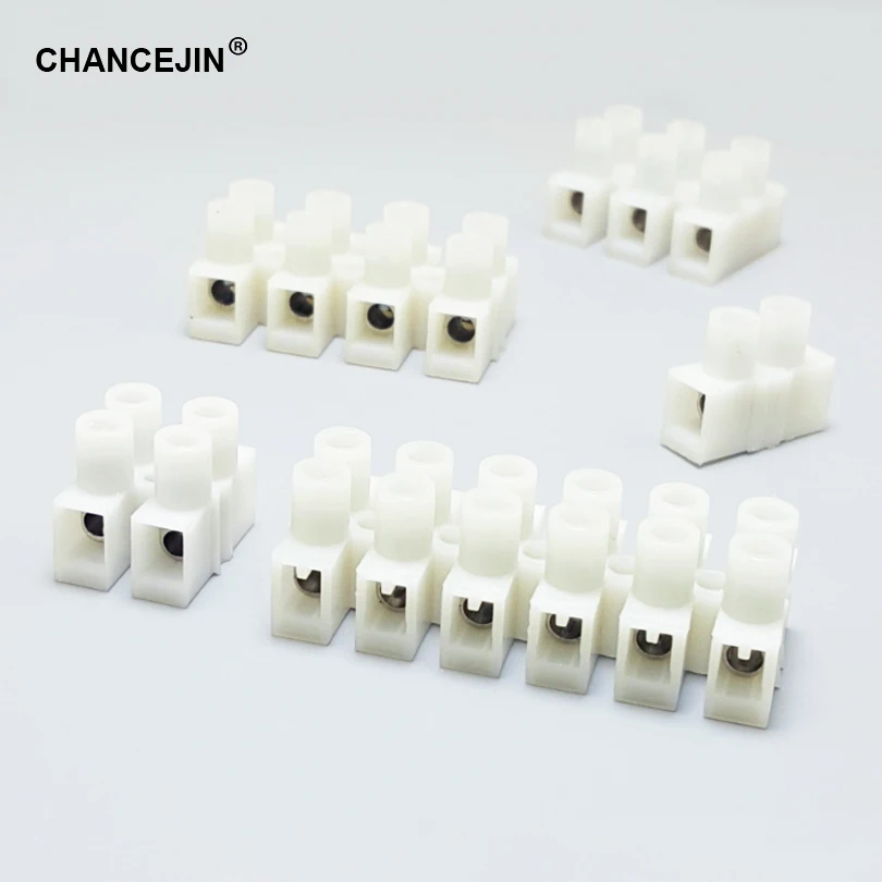 

1P 2P 3P 4P 6P cable connector electrical wiring connected terminal block easily to use screws to connect the power cables