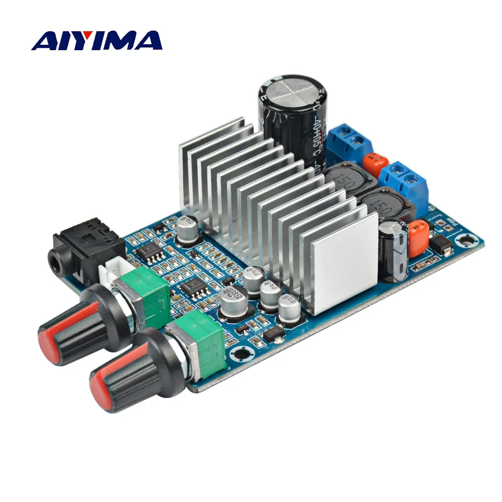Aiyima tpa3116サブウーファーアンプボードtpa3116d2オーディオアンプ100wベース出力DC12-24V