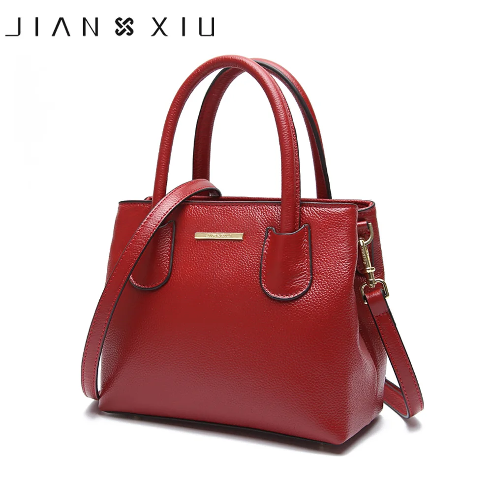 

JIANXIU Brand Fashion Women Bag Genuine Leather Handbags Famous Brands Handbag Small Messenger Bags Solid Color New Shoulder Bag