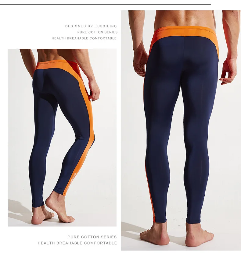 Men's Underwear Tights Fitness Breathable Slim High Elasticity Ultra-thin Fabrics Easy-Dry Pants best mens long underwear