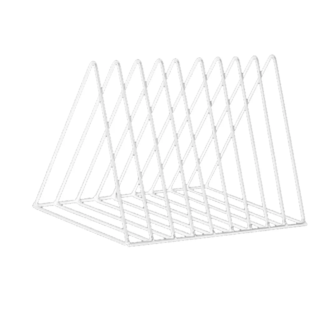2pcs Metal Desk Book Holder Modern Minimalist Bookshelf Magazine Newspapers Storage Holder For Home Office White