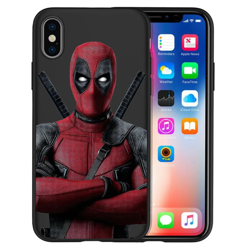 Для iPhone X XR XS Max 5 5S SE 6 6S 7 8 One Plus 5 5T 7 Pro Oneplus 6 6Tphone чехол для телефона Funda Coque Etui Marvel Deadpool