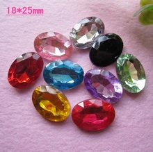 Bardzo gorące i kawaii 3D akrylowe rhinestone nie mieszkanie powrót klejnoty 50 sztuk mieszane 9 kolorów 18*25mm