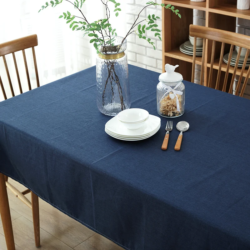 النمط الأوروبي للماء سماط للمنزل الحد الأدنى بلون فندق مفرش طاولة القطن الكتان الجدول غطاء لوازم المطبخ