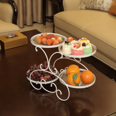 Фруктовая тарелка для гостиной, креативная современная бытовая тарелка для сушеных фруктов, тарелка для конфет, Европейский журнальный столик, многофункциональная тарелка - Цвет: C
