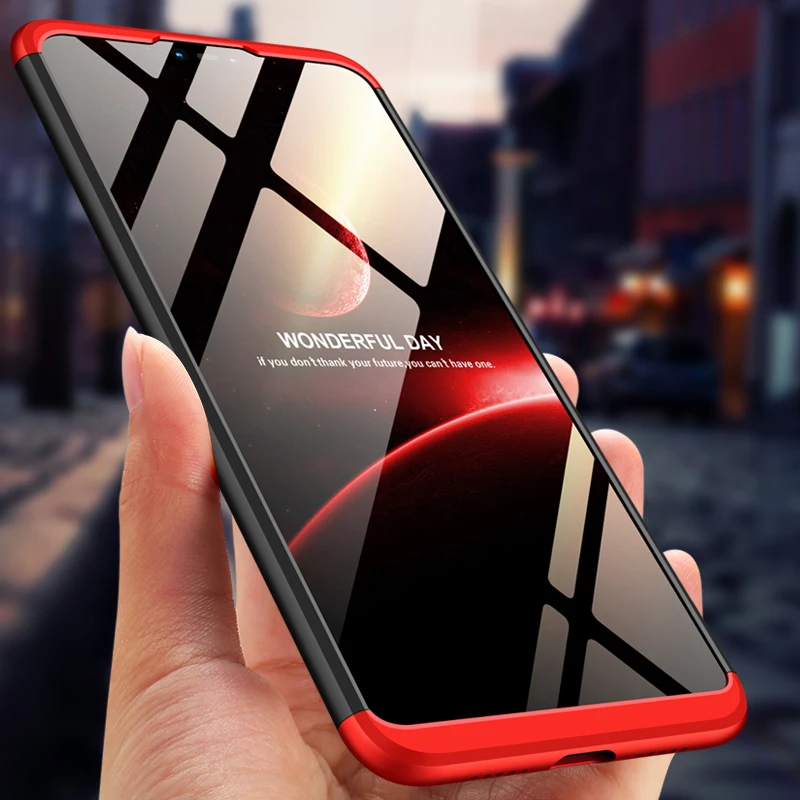 GKK 3 в 1 чехол для Xiaomi mi 8 lite 360 полноразмерный ударопрочный Матовый Жесткий Чехол