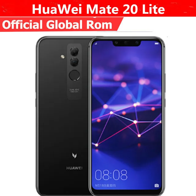

International Version HuaWei Mate 20 Lite SNE-LX1 Maimang 7 Mobile Phone Android 8.1 6.3" 2340X1080 4GB RAM 64GB ROM NFC